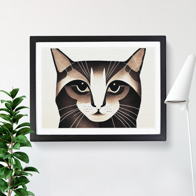 Cat Illustration Vol.2 Abstract - Single Picture Frame Print