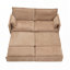 Canapé-lit chenille en tissu avec rangement latéral et ports de charge USB / C-TYPE-1387588949-1387588944