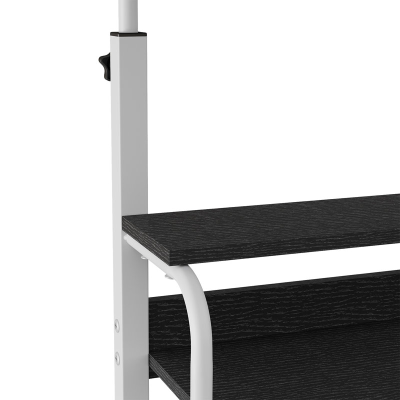 MDF Computer Desk, black/black；white