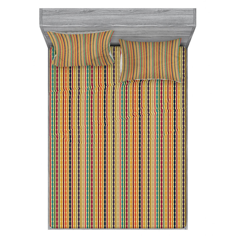Microfiber Sheet Set, Queen Sheet Set + Fitted Sheet + 2 Pillowcases