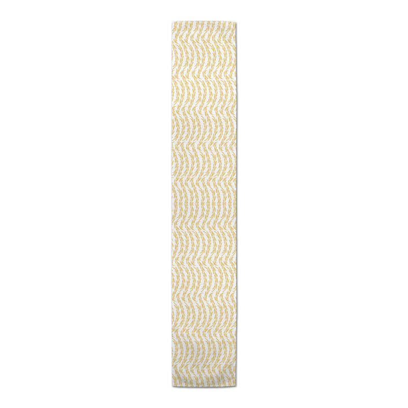 Floral Table Runner, Yellow, 72" x 16"