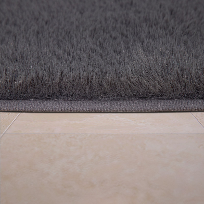 Wickstrom Rectangle Bath Mat, 50cm W x 80cm L, Anthracite