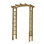 Monterey 134cm W x 72cm D Solid Wood Arbour in Natural