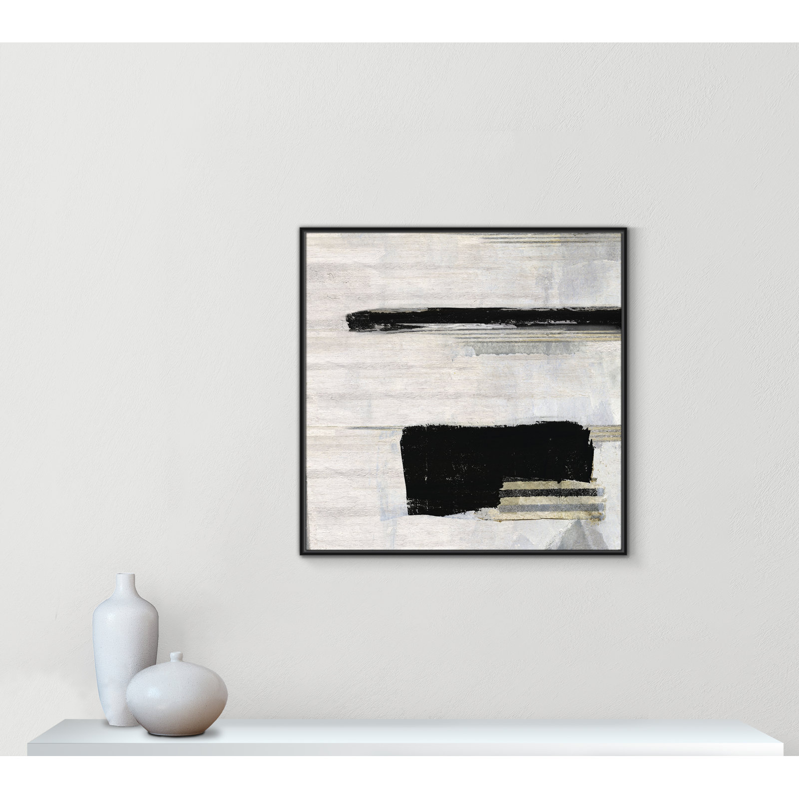 La Bande II Print by Sally Swatland, Black, 37.5" H x 37.5" W