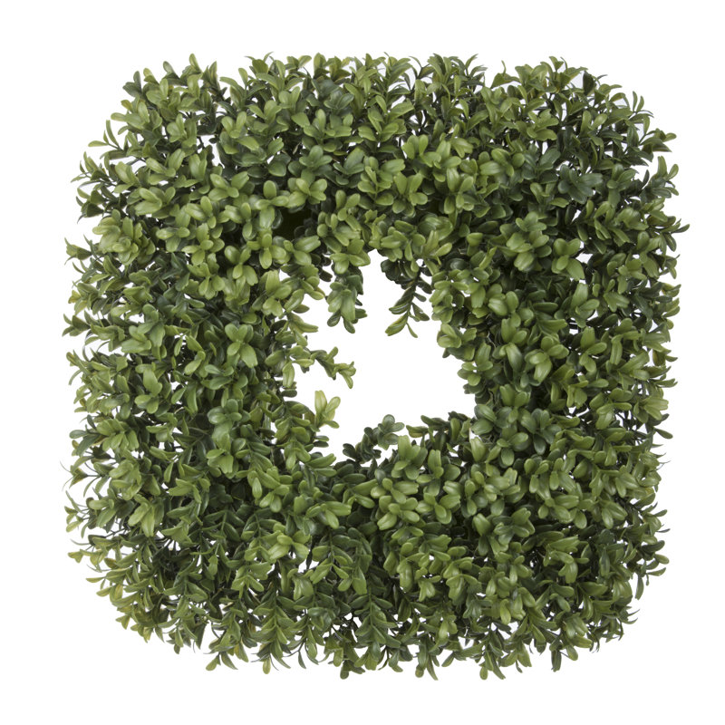 Couronne de buis artificielle 14 po