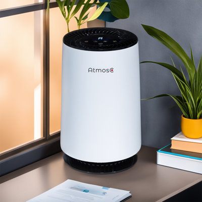 AtmosC HEPA Mini Air Purifier for Small & Medium Rooms, 4 in 1 True Hepa Air Purifier for Home with 4-Stage Filtration Formula & PFF-9 Technology, Destroy 99.99% of viruses