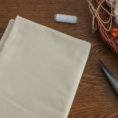 100% Cotton Canvas Natural Fabric By The Yard- 59 Inches Wide