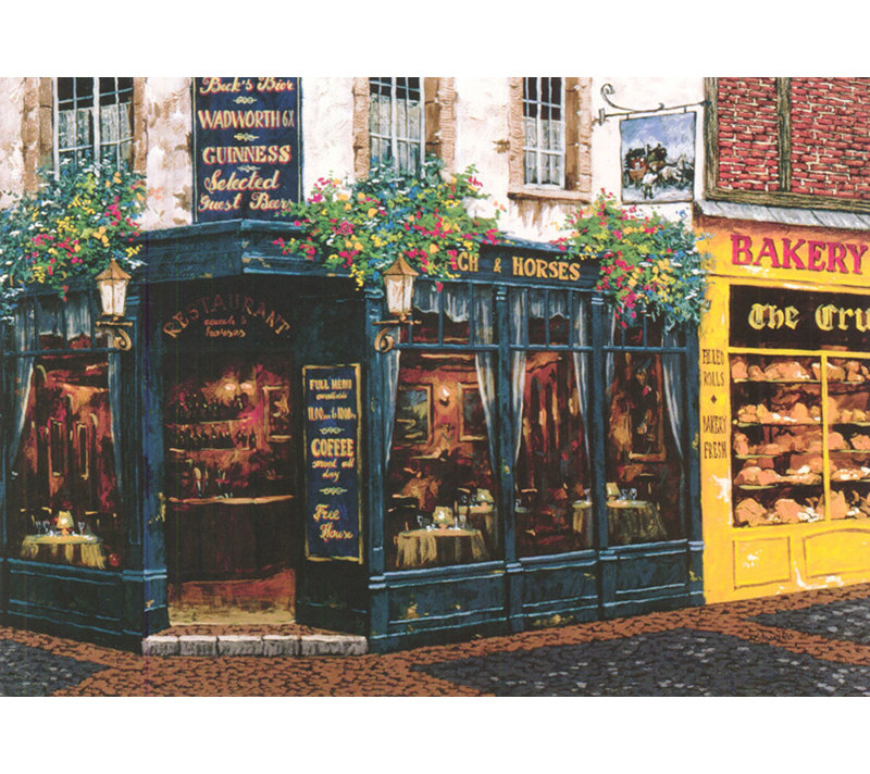 London Pub, 13" H x 18" W