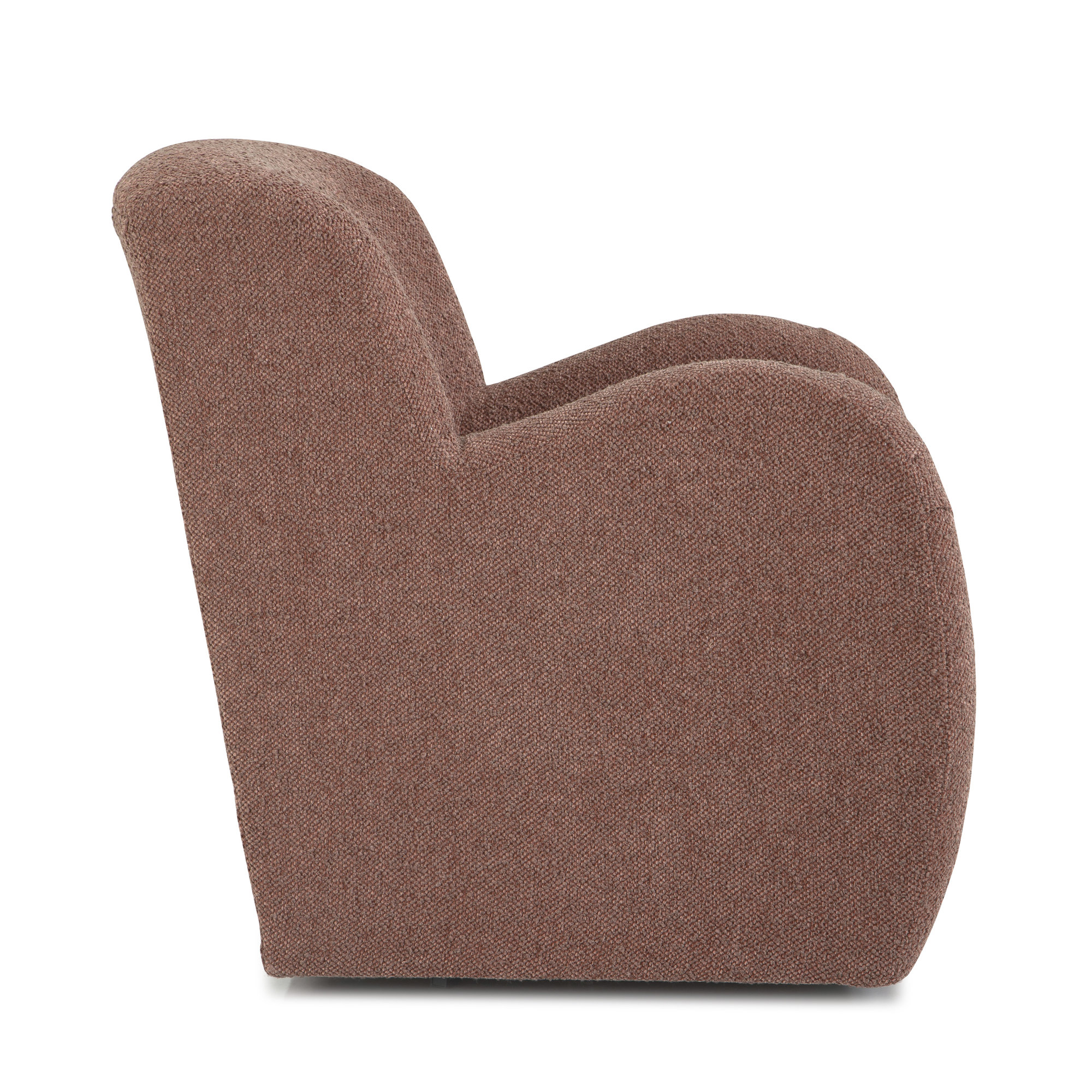 Rumy Swivel Chair, Rosewood