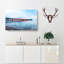 A Pier At Sunset Painting - Wrapped Canvas-56654489