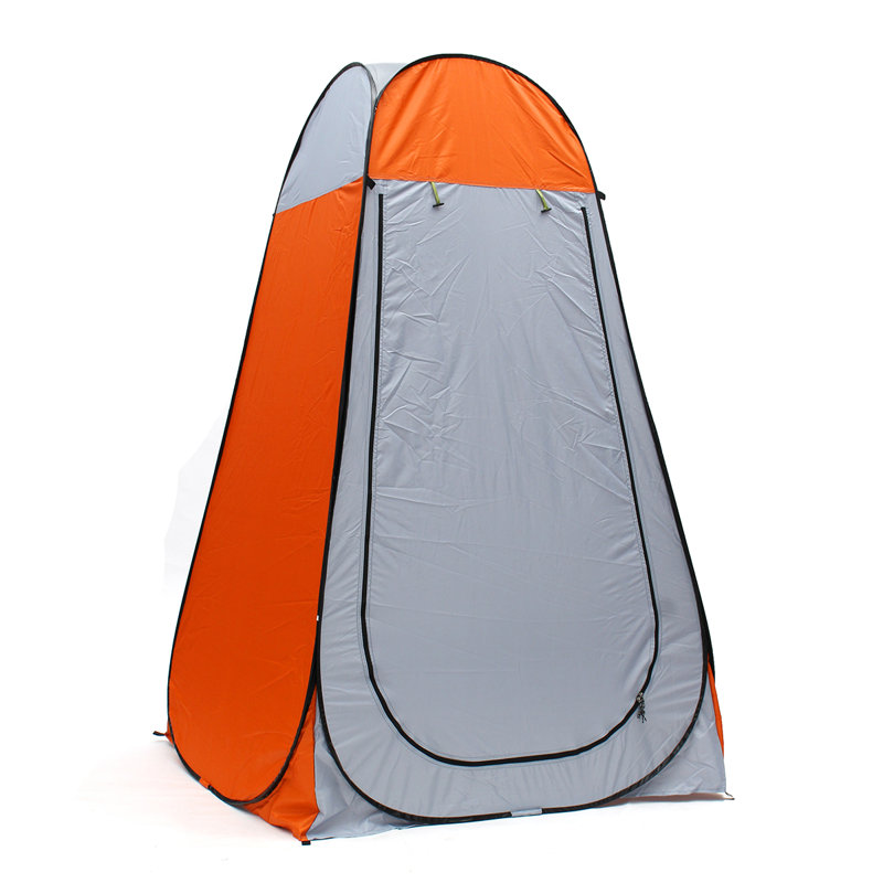 1 Person Tent, Orange/Grey