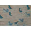 Tapis de style oriental végétal noué à la main 5 x 7 Art Deco