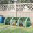 Outsunny 9' X 3' X 3' Portable Mini Greenhouse Outdoor Garden With Large Zipper Doors And Water/UV PE Cover, Green