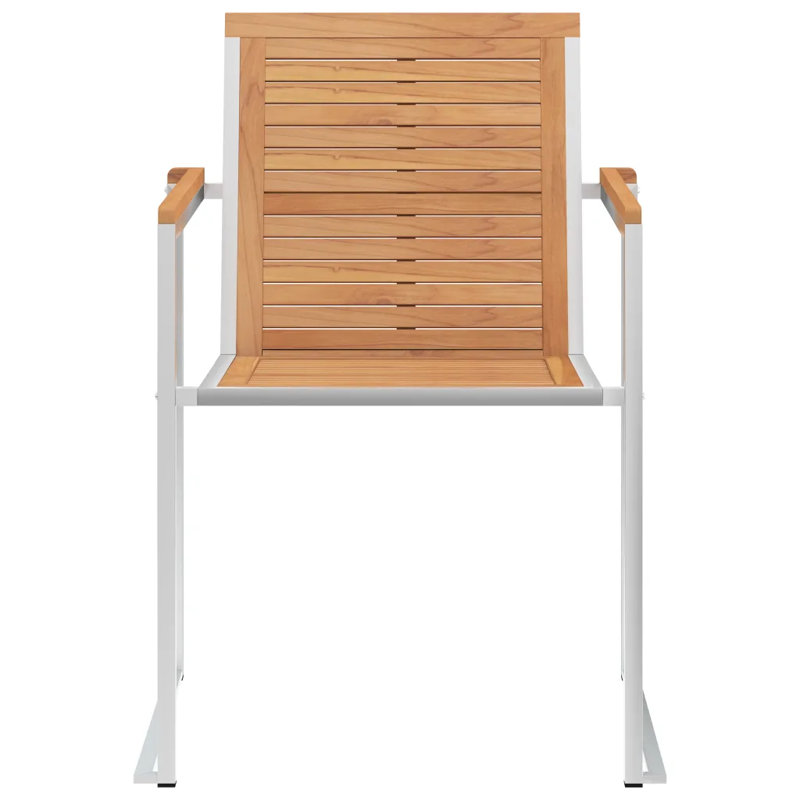 Murtaza Stacking Patio Dining Armchair with Cushion