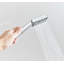 Chrome Shower Kit Twin Head 2 Mixer Shower Heads Rail Hose Riser Square Bathroom Set