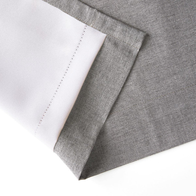  Sunbrella® Delaney Blackout Curtain, Gray, 50" W x 120" L