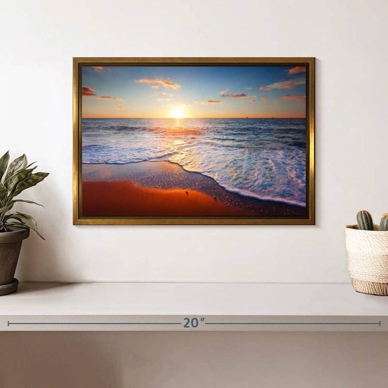Siesta Maulik, Cadre flottant doré, 13 po x 9 po