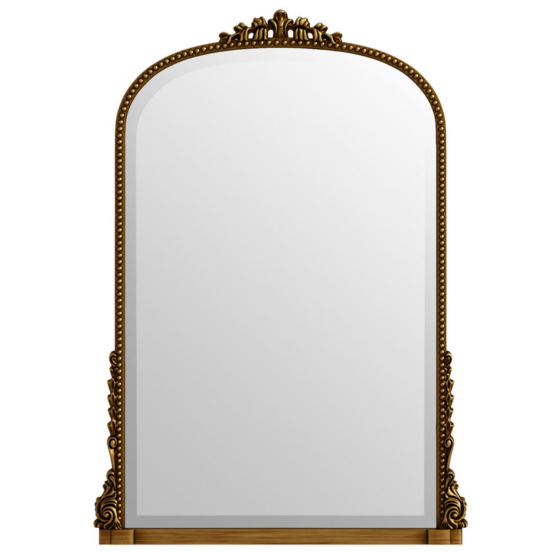 Baroque Decorative Wall Mirror, Gold, 40" x 28"