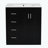 Bathroom Vanity with Ceramic Sink with 3 Drawers& Soft Closing Doors-2035151932