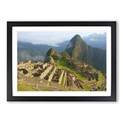 Machu Picchu Peru Mountain Landscape Framed Photographic - Framed Print