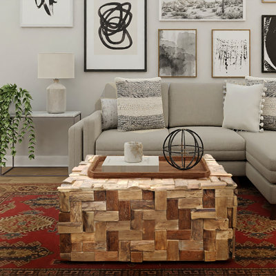 Table basse teck Hoang