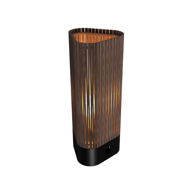 Living Hinges Wood Novelty Lamp, American Walnut