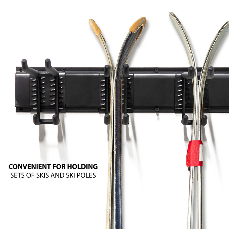 Lolas Metal Wall Mounted Multi-Use Ski/Snowboard Rack
