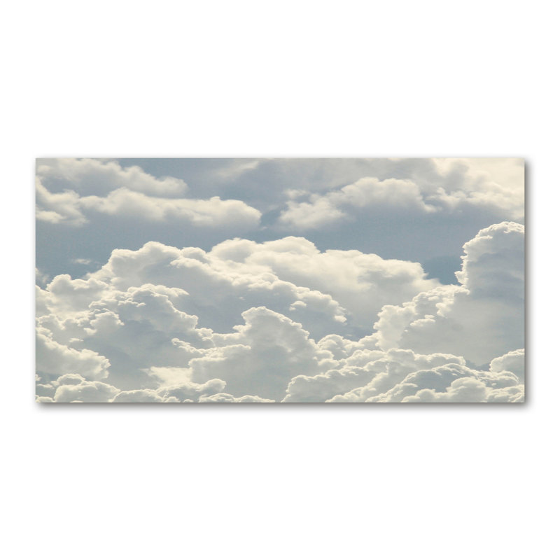 Clouds - No Frame Print on Glass, Glass, 70cm H x 100cm W x 4cm D