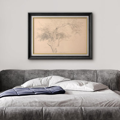 Romantiques fleurs victoriennes - Peinture sur toile encadrée
