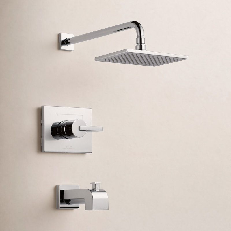 Vero Pressure-Balanced Tub and Shower Faucet, Chrome