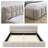 Modern Comfortable Thick Chenille Upholstered Bed Frame-1543065676