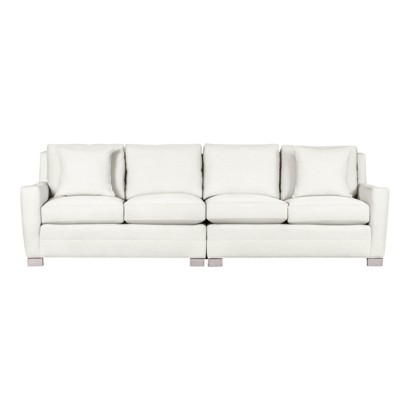 Canapé modulaire 2 pièces American Bungalow, Peau de mouton Kempsey, Gris colombe