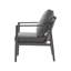 Méridienne grise en aluminium avec une paire de coussins d'épaule et de coussin-2033898491
