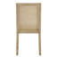 Chaise de salle à manger avec structure en bois (ensemble de 2)