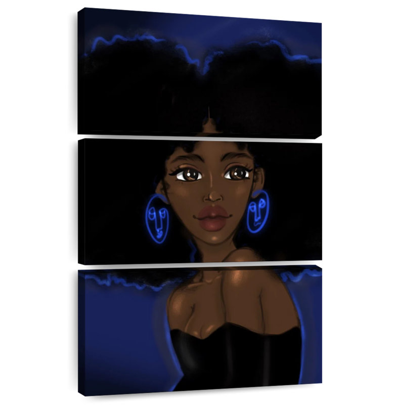 Leisha Betta Blues, 38" H x 24" W