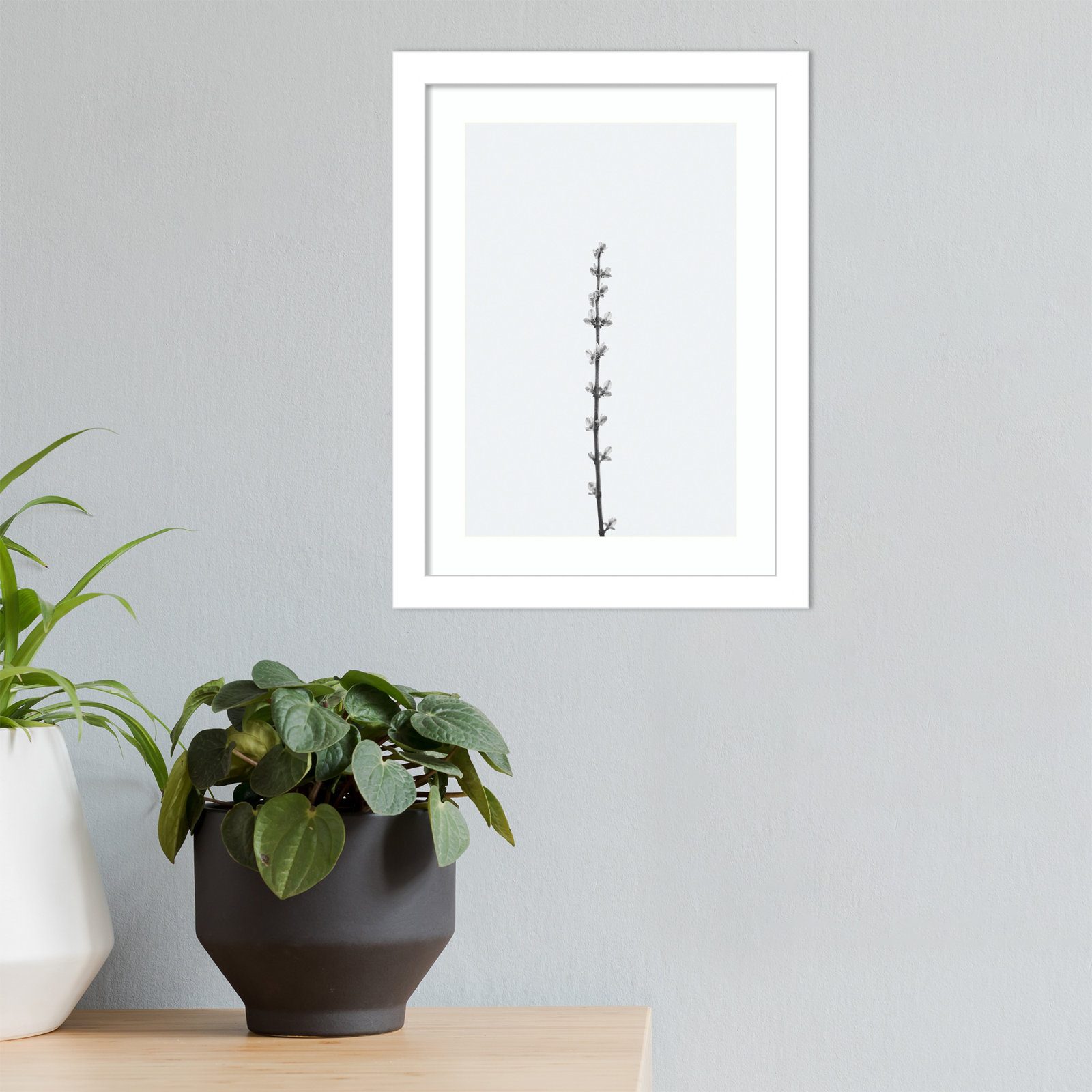 Retro Tennessee Botanical No 1 Photo Print, 13" H x 10" W x 1" D, White