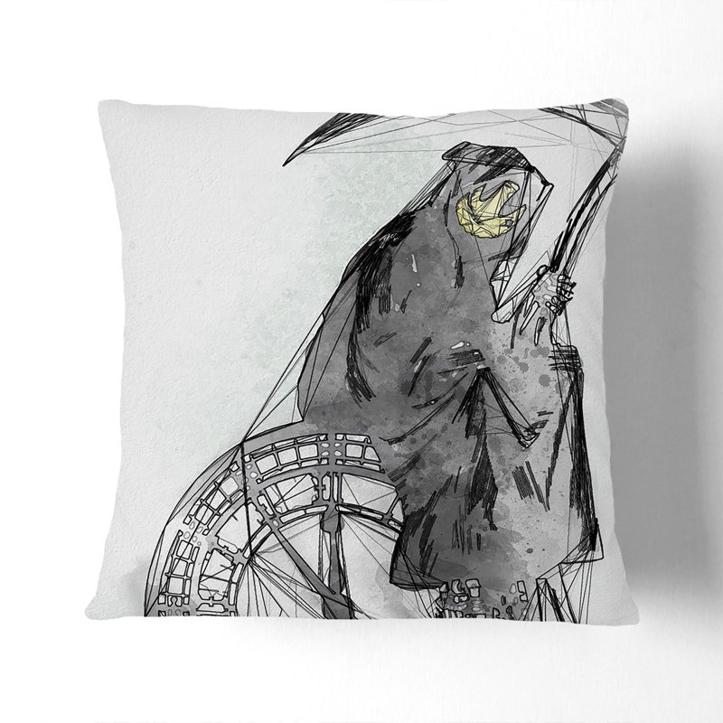 Abstract Square Throw Cushion, 55 x 55 cm