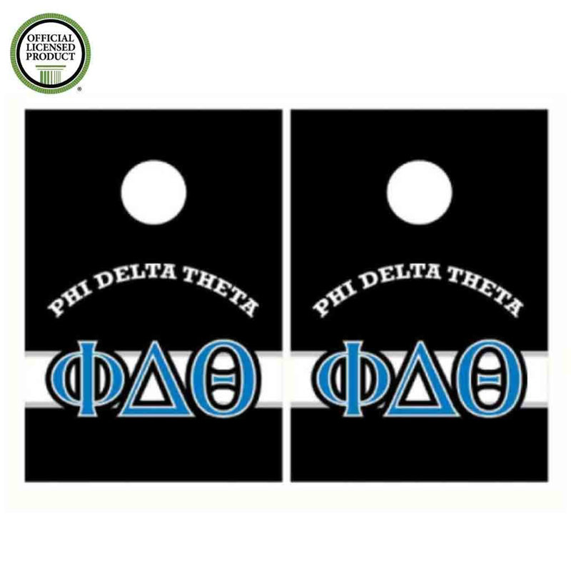 VictoryStore.com Solid Wood Cornhole Set, Phi Delta Theta