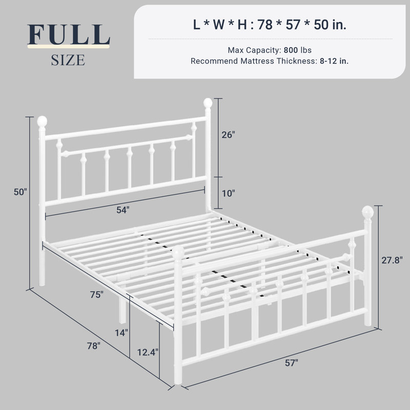 Lit plateforme Artima, Lit double, Blanc