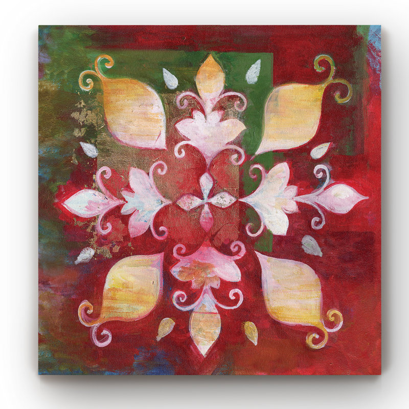 Flocon de neige I - impression sur toile tendue, H 24 po x l 24 po x P 1 po