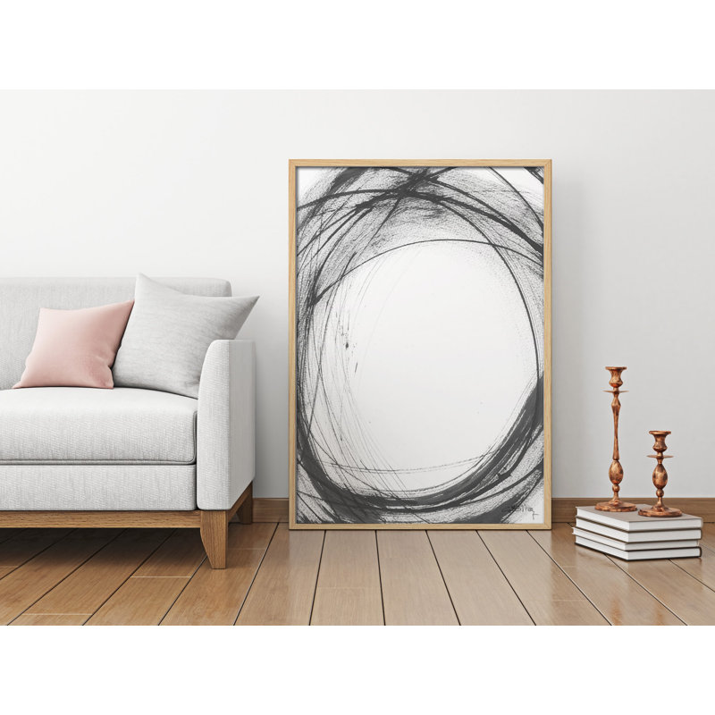 Ink IV by Marta Castet-Bellocq - Single Picture Frame Painting, 62cm H x 42cm W x 3cm D