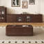 Table basse en cerisier avec tiroirs de rangement-840782226