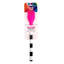 Brosse en silicone à rayures noires et blanches