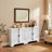 Delkeith Retro Solid Wood 2 Door Storage Accent Cabinet-224887602