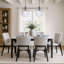 7 Piece Solid Wood Dining Set With Upholstered Chairs-118852586
