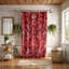 Rideau de douche rouge Premium Damask-2050855341