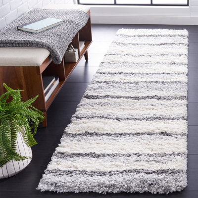 Ashleigh-Louise Shag 800 Performance Striped Rug