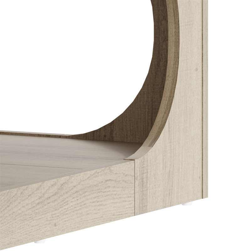 Chingford Transitional Coordinated 3 Piece Living Room Table Set, Oslo Oak