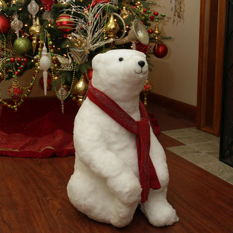 Décoration de Noël ours polaire blanc 2 '