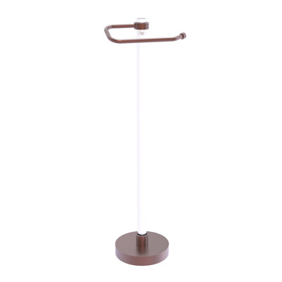 Porte-papier hygiénique sur pied avec des accents en pointillé Clearview